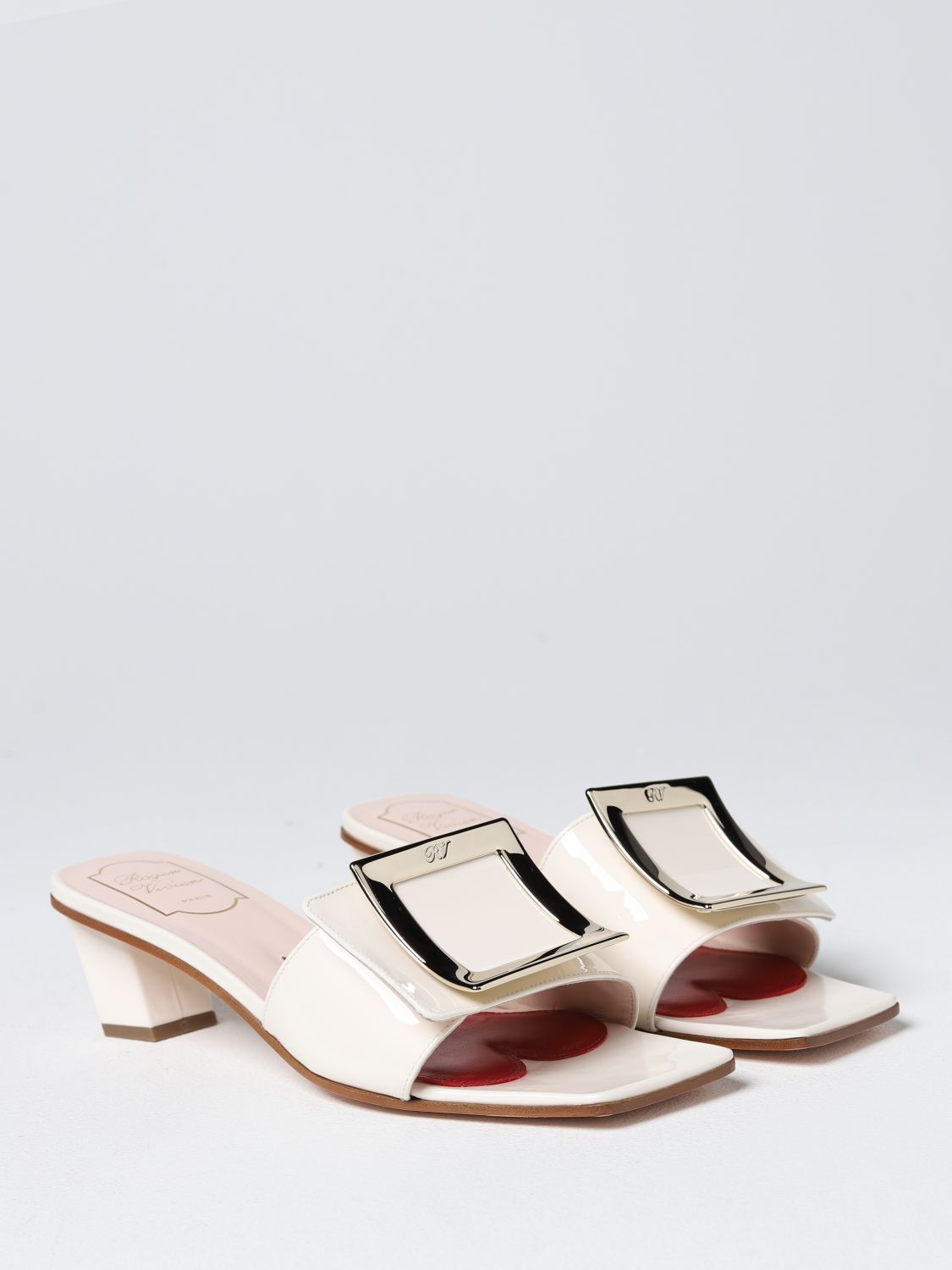 GIÀY ROGER VIVIER Beige heeled sandals shoes