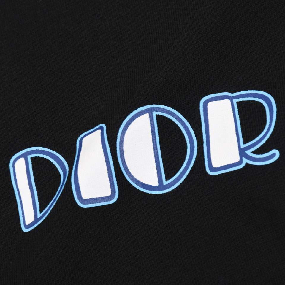 ÁO CHRISTIAN DIOR DIOR VIBE print cotton jersey T-shirt