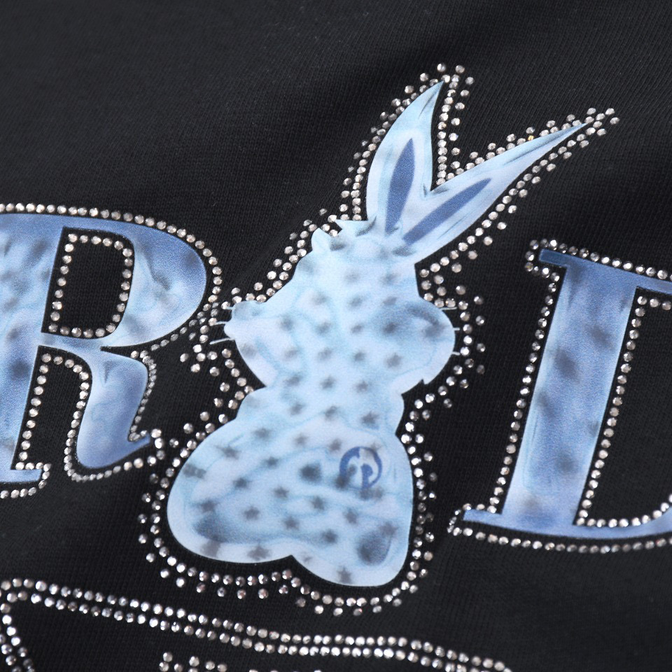 ÁO PRADA print cotton jersey T-shirt