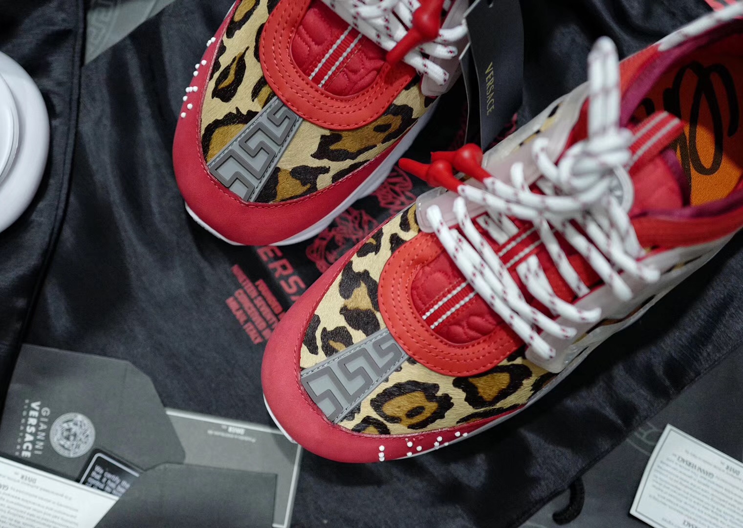 GIÀY Versace Chain Reaction Sneakers