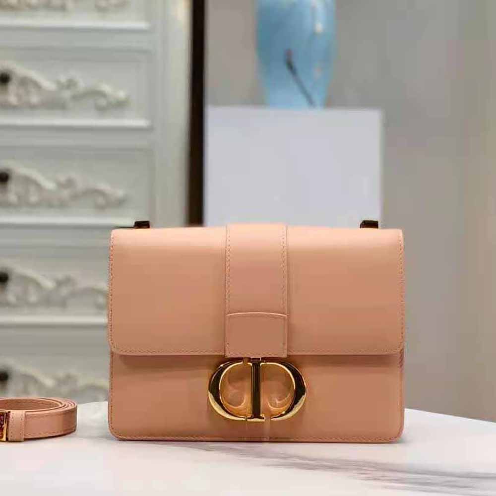 TÚI Dior 30 Montaigne Bag Des Vents Box Calfskin-Pink