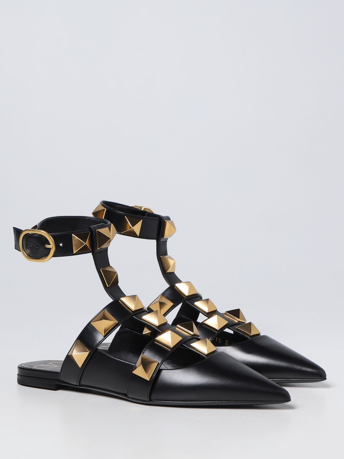 GIÀY VALENTINO GARAVANI Black ballet flats shoes