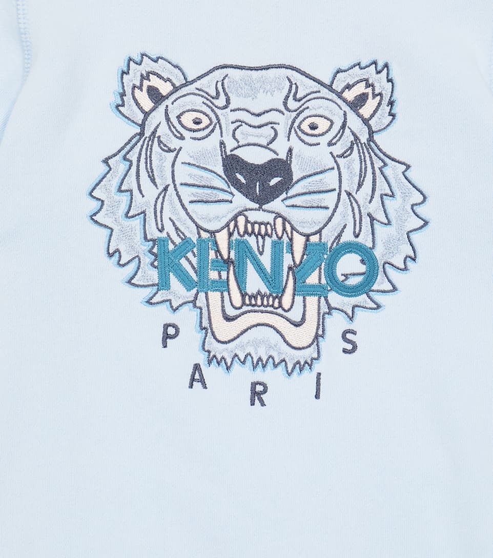 ÁO KENZO KIDS Embroidered cotton-blend sweatshirt 9 -12 years