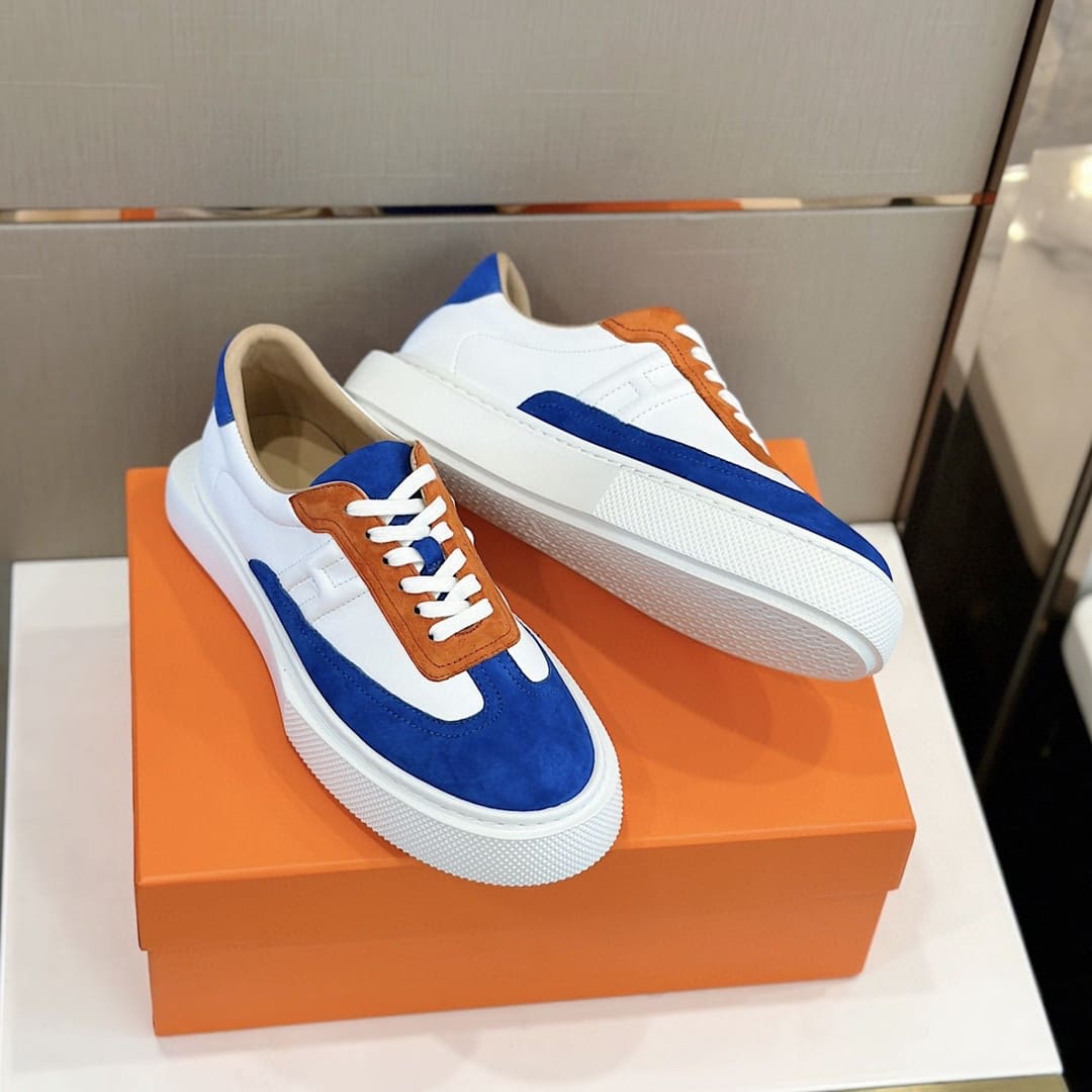 GIÀY HERMES SNEAKER LOW SPORTS SUEDE BLUE