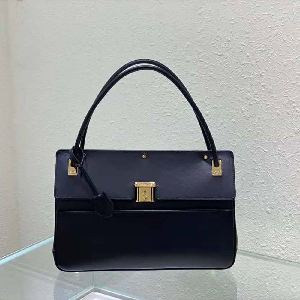 TÚI Dior Parisienne Bag Black Smooth Calfskin
