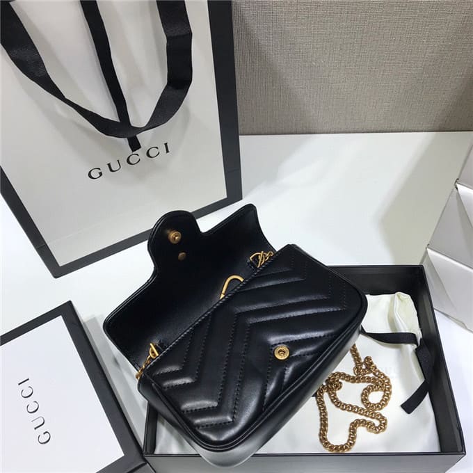 TÚI Gucci GG marmont super mini bag black Top Quality