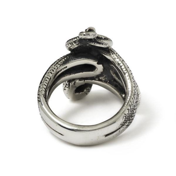 THE Snake Ring silver sterling 925 Italia