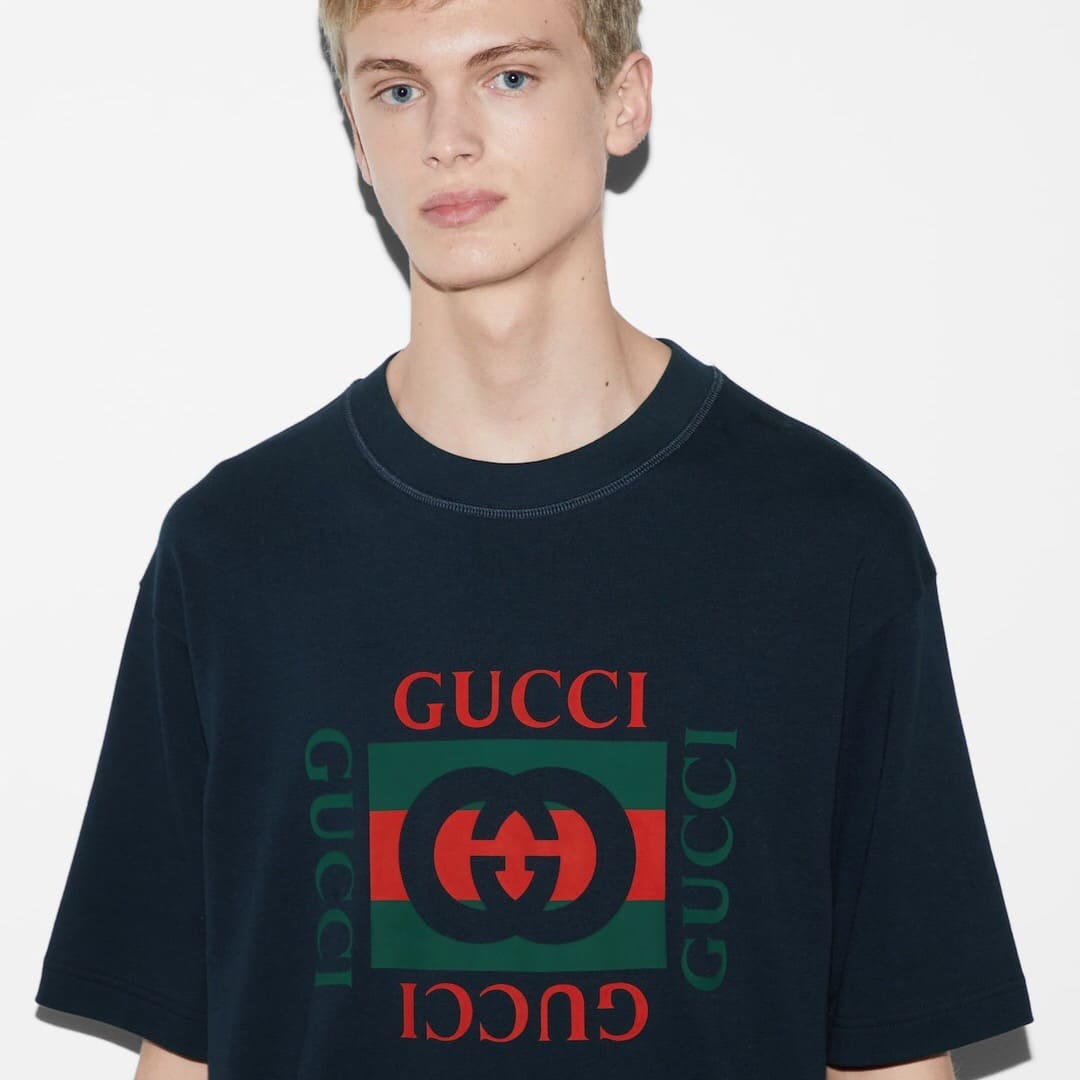 ÁO GUCCI LOGO GG T SHIRT BLACK