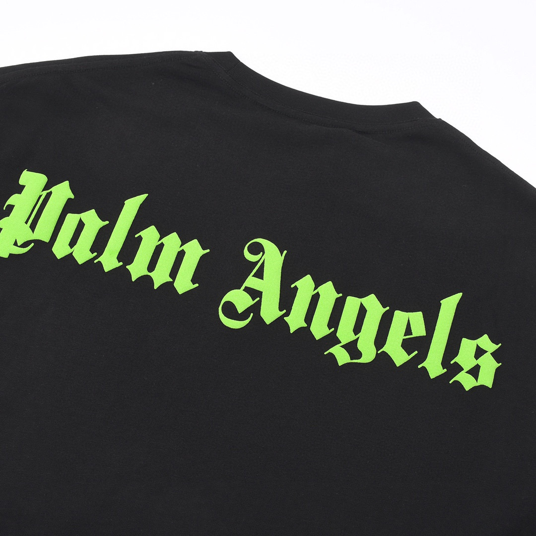 ÁO PALM ANGELS print cotton jersey T-shirt