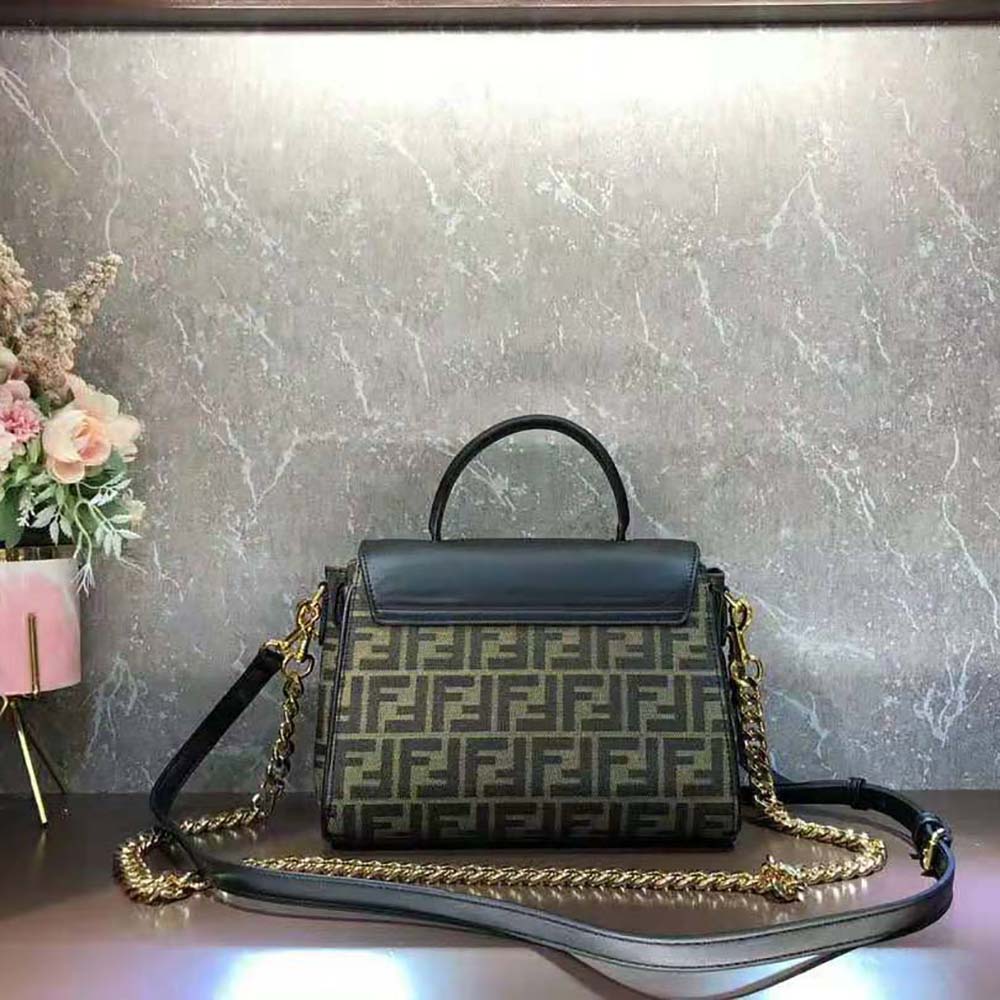 TÚI Fendi Women Fendace La Medusa Medium Handbag-Brown