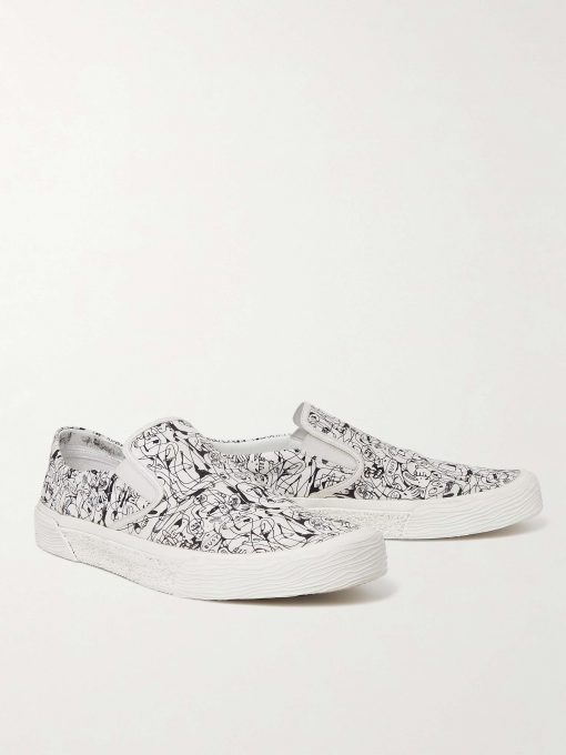 GIÀY CELINE SLIP ON PRINTED CANVAS