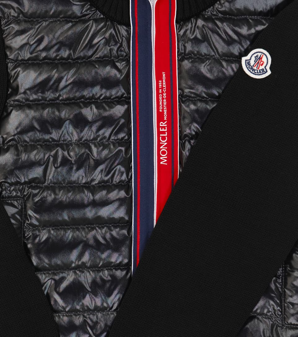 ÁO MONCLER ENFANT Down and cotton cardigan 9 -16 years