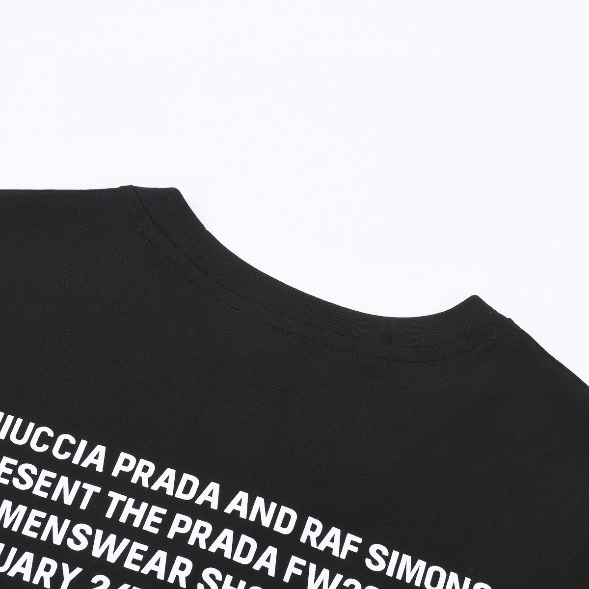 ÁO PRADA print cotton jersey T-shirt