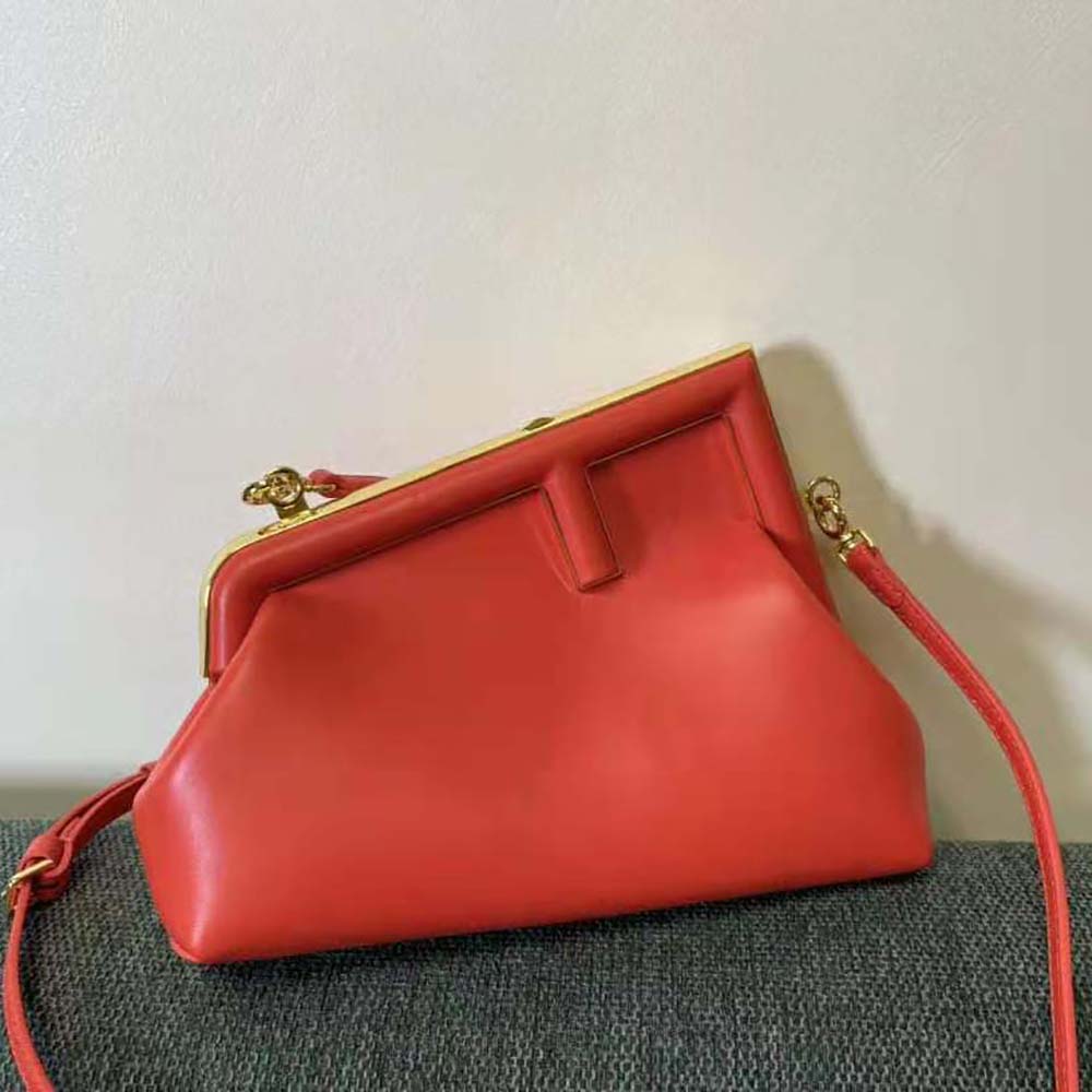 TÚI Fendi Women First Small Red Leather Bag
