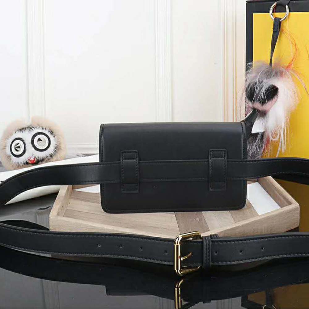 TÚI Fendi Women Belt Bag in Calf Leather-Black