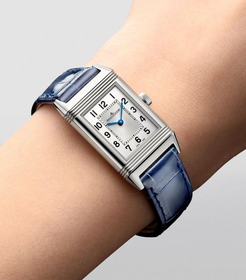 Đồng hồ JAEGER-LECOULTRE  Stainless Steel Reverso Classic Watch 21mm mặt số màu trắng