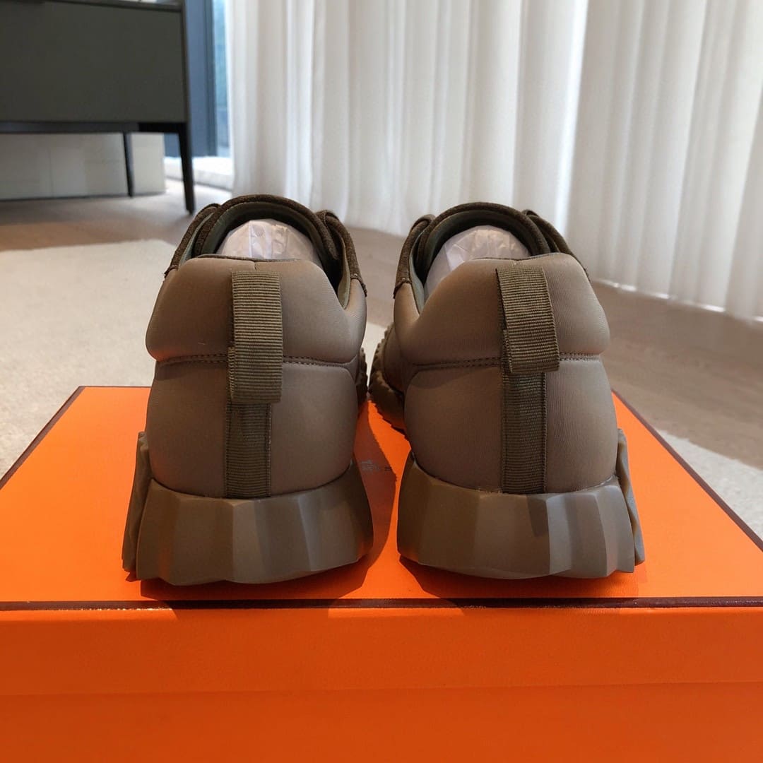 GIÀY HERMES BOUNCING SNEAKER LOW SPORTS DARK CAFE