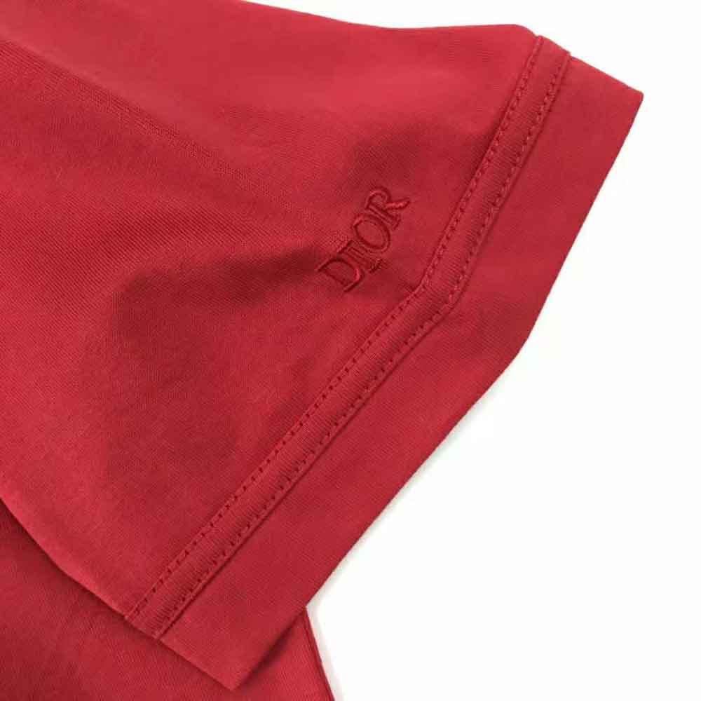ÁO Dior and Kenny Scharf T-shirt Relaxed Fit Red Cotton Jersey