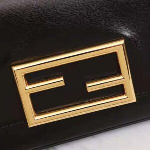 TÚI Fendi Women Wallet on Chain with Pouches Leather Mini-Bag-Black