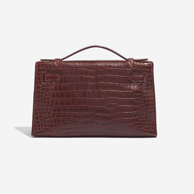 TÚI Hermès Kelly Pochette Alligator Bourgogne Silver Buckle khóa trắng(giá liên hệ)
