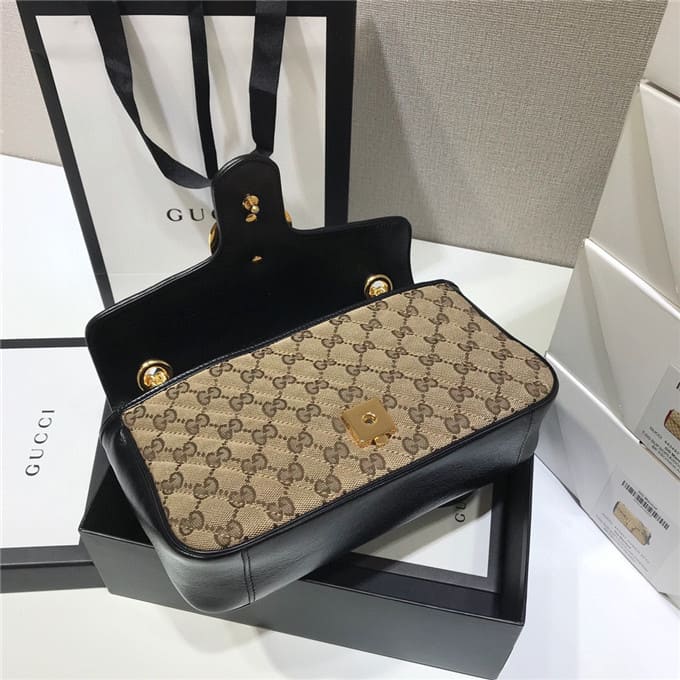 TÚI Gucci GG marmont small shoulder bag black Top Quality