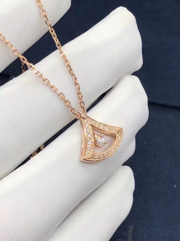 Vòng cổ BVLGARI Divas Dream Openwork vàng hồng 18K