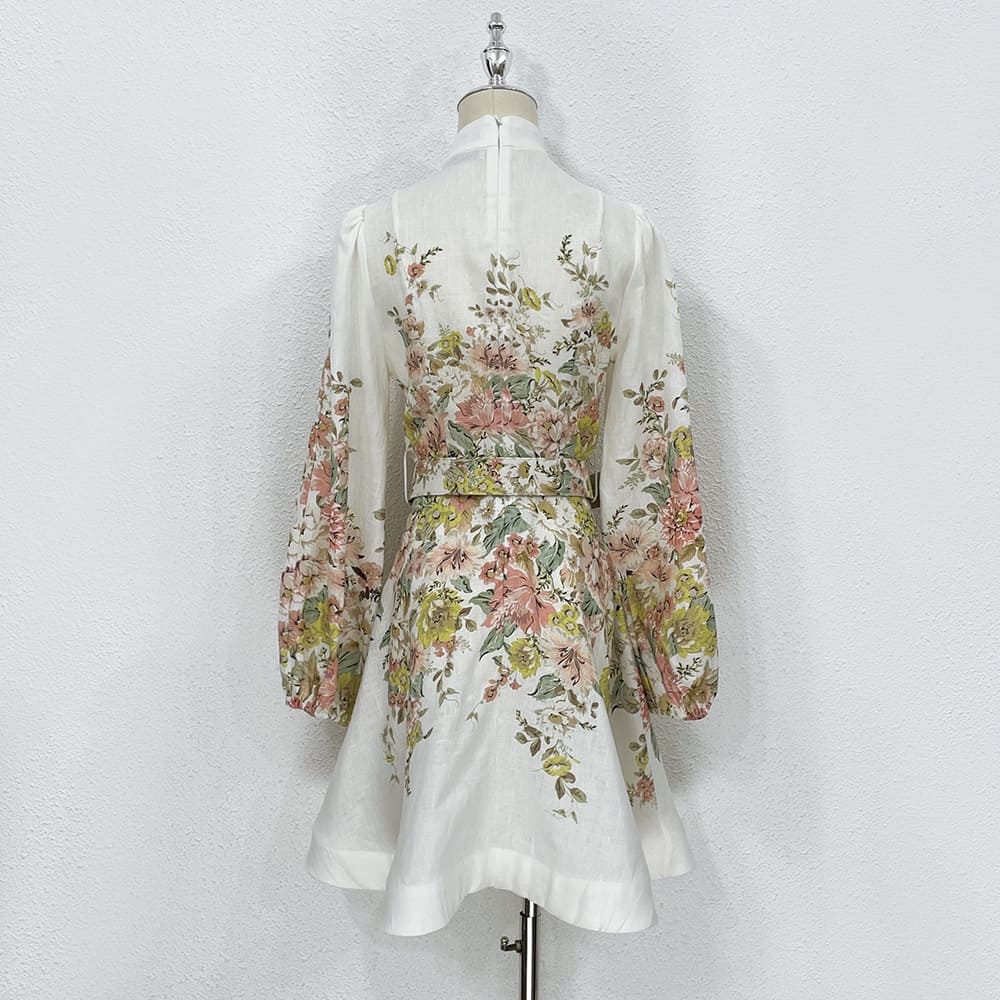 VÁY ZIMMERMANN Vintage Flower Long Sleeve Long Dress High Classy