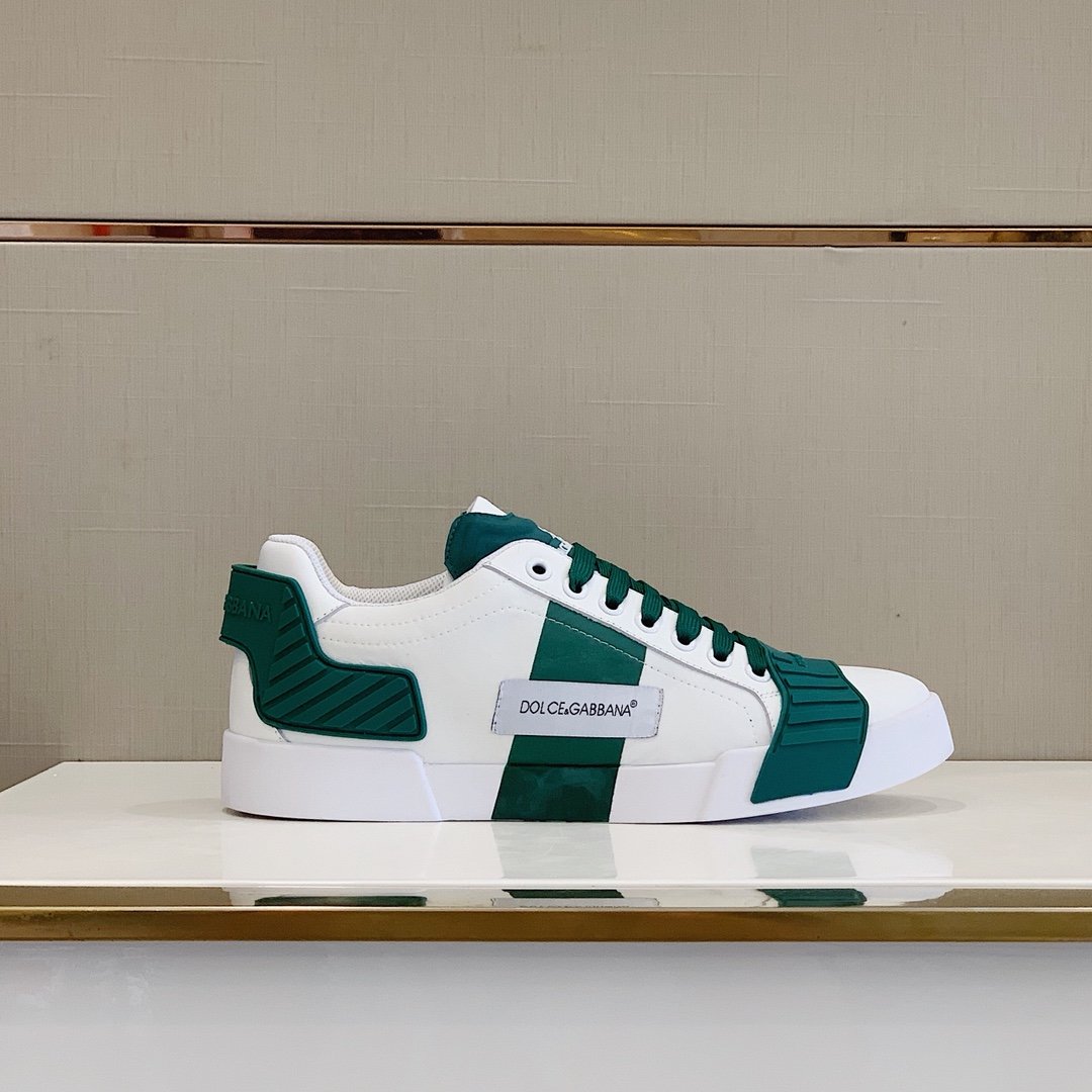 GIÀY DOLCE & GABBANA GREEN WHITE SNEAKERS