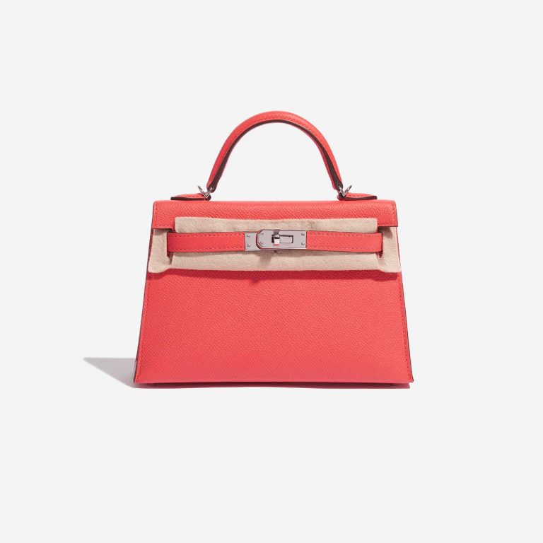 TÚI Hermès Kelly Mini Epsom Verso Rose Jaipur Rouge Gold Buckle khóa vàng