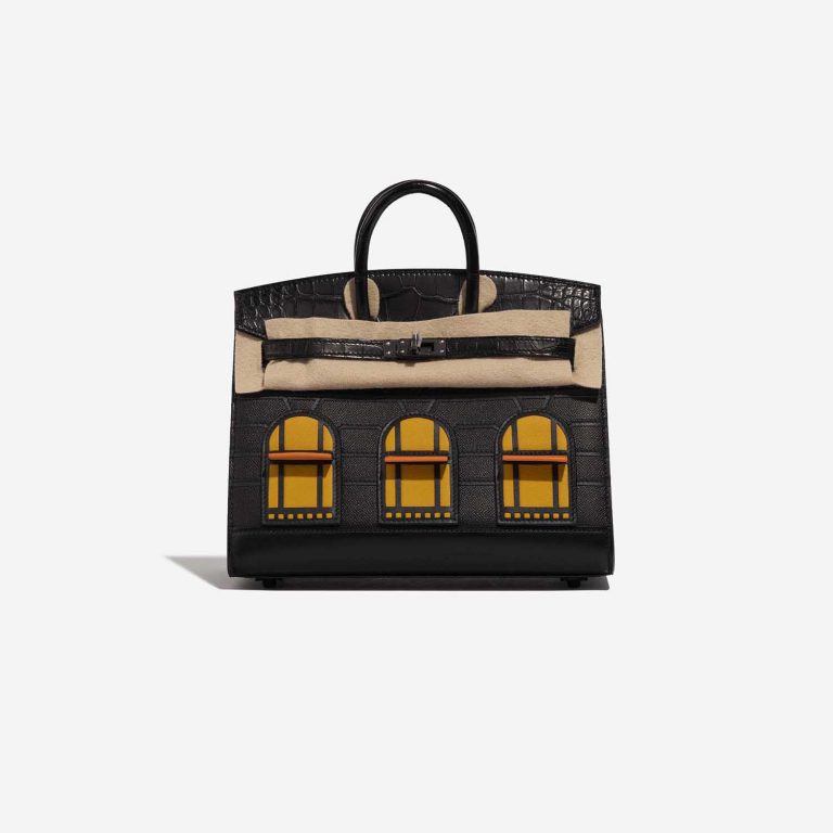 TÚI Hermès Birkin Faubourg 20 Midnight Matte Alligator Epsom Black