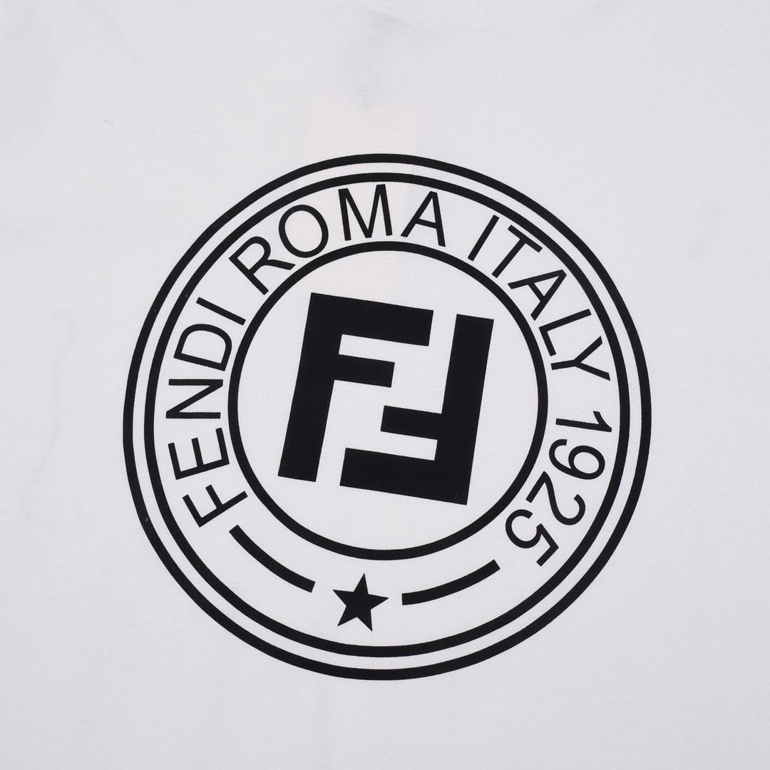 ÁO FENDI ROMA print cotton jersey T-shirt