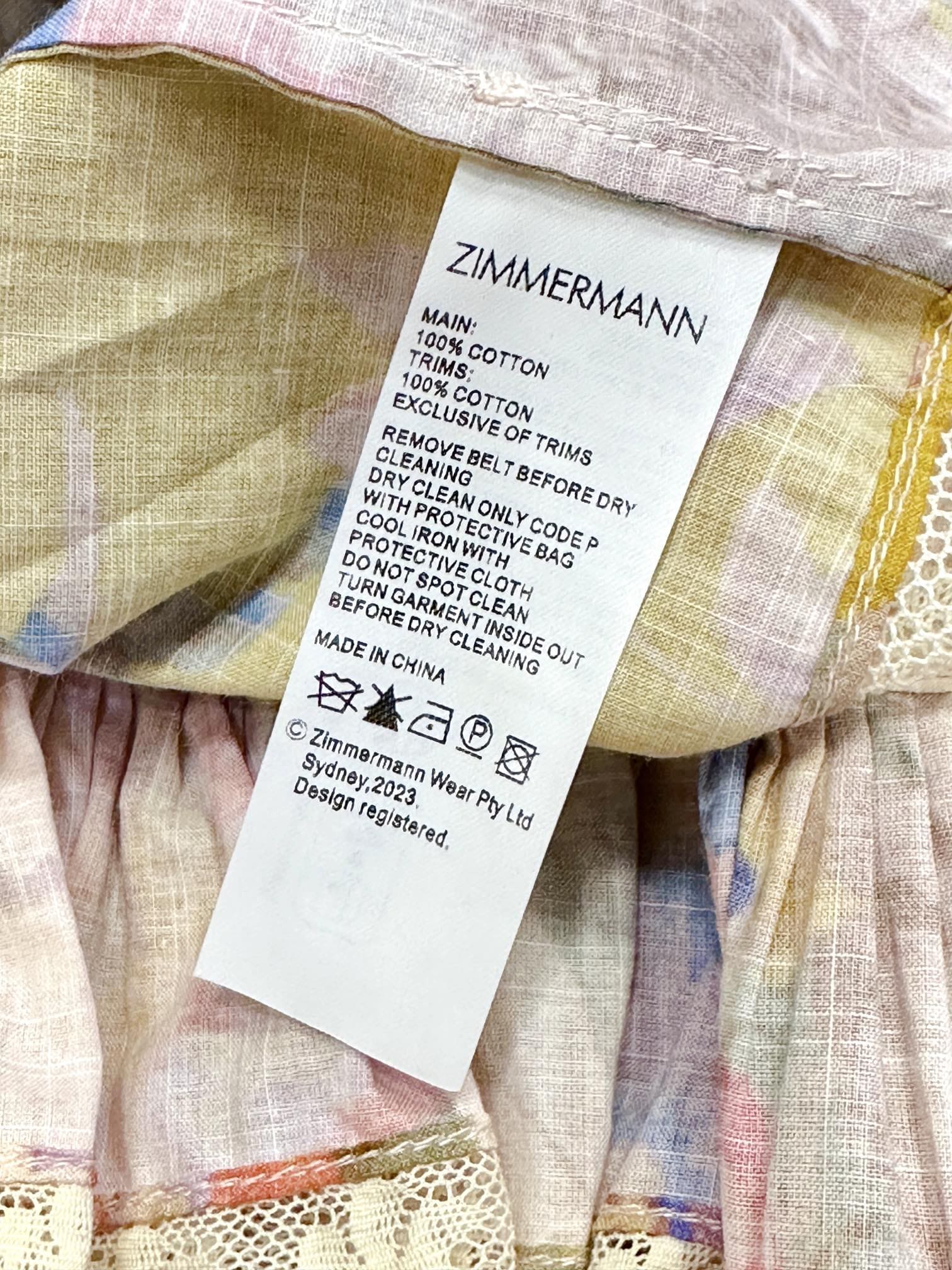 VÁY ZIMMERMANN Flower Vintage Dress High Classy