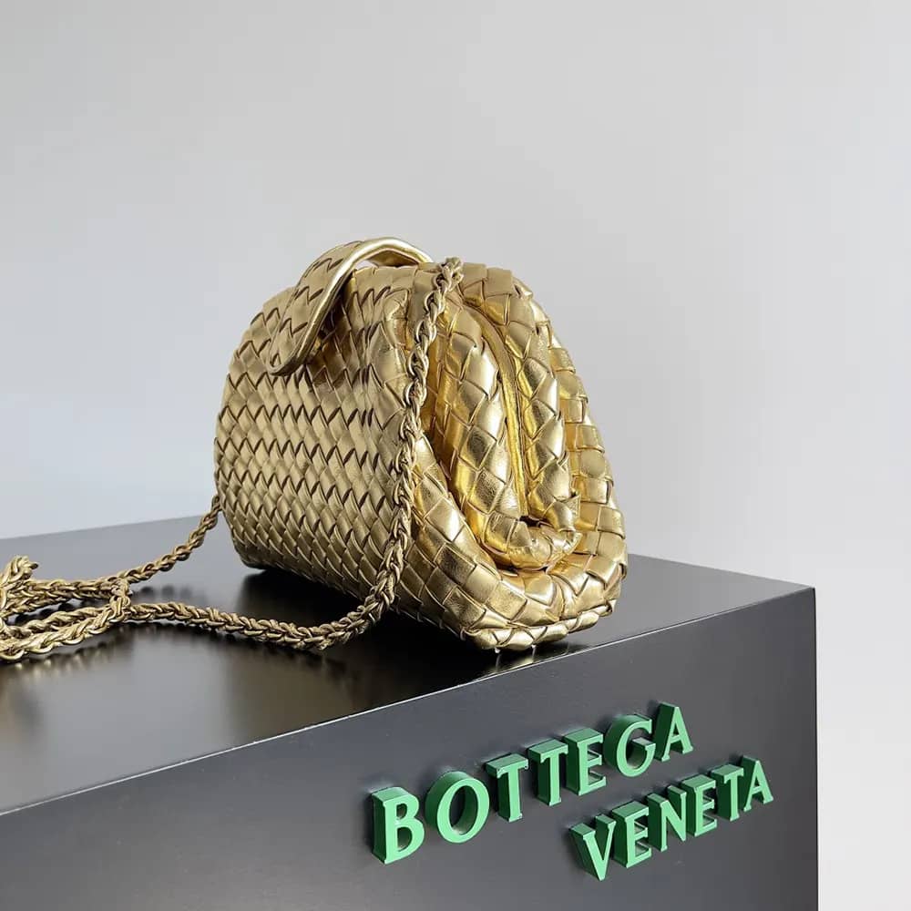 TÚI Bottega Veneta Women Small Lauren 1980-Vàng