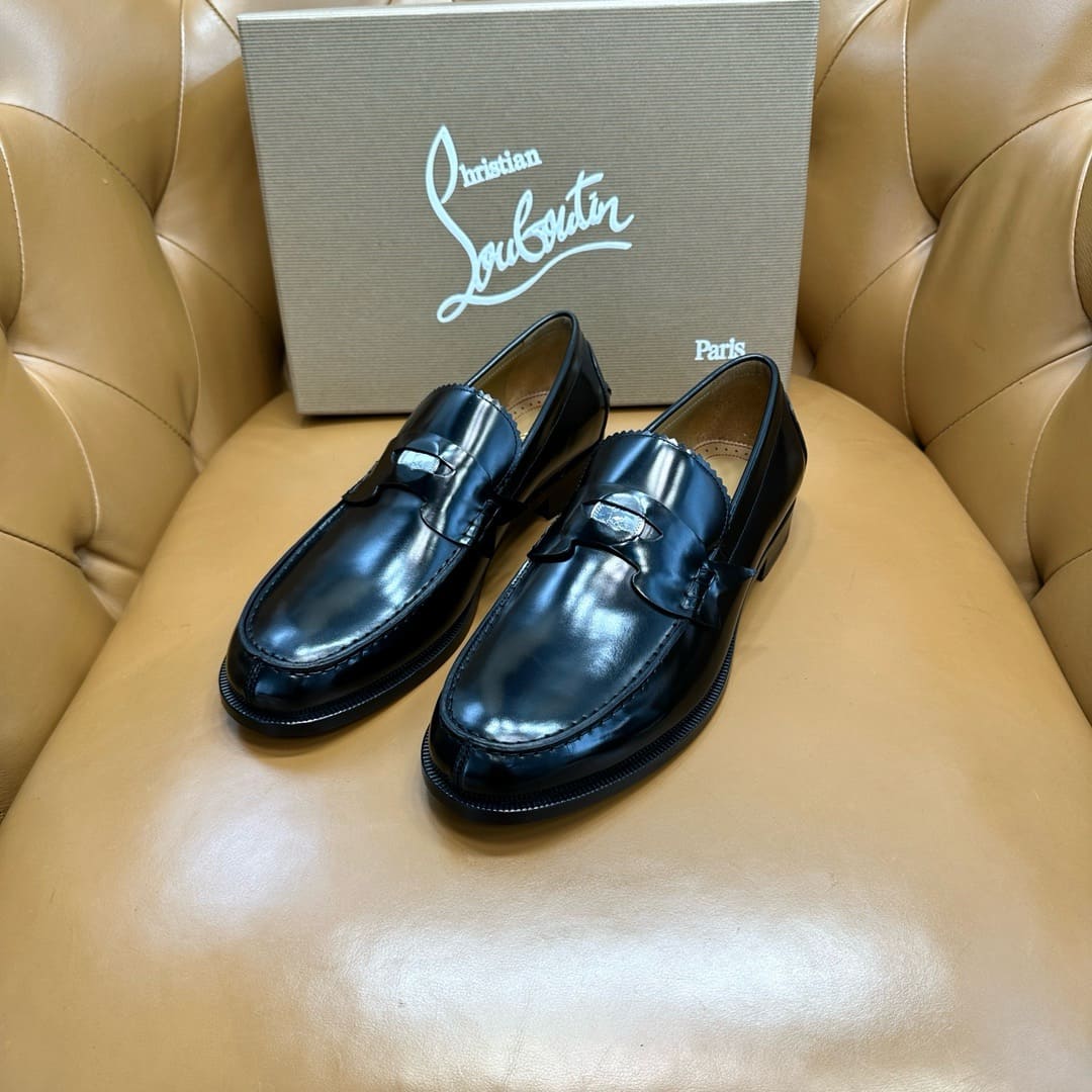 GIÀY CHRISTIAN LOUBOUTIN LOAFER HIGH TOP QUALITY SHOES AAA