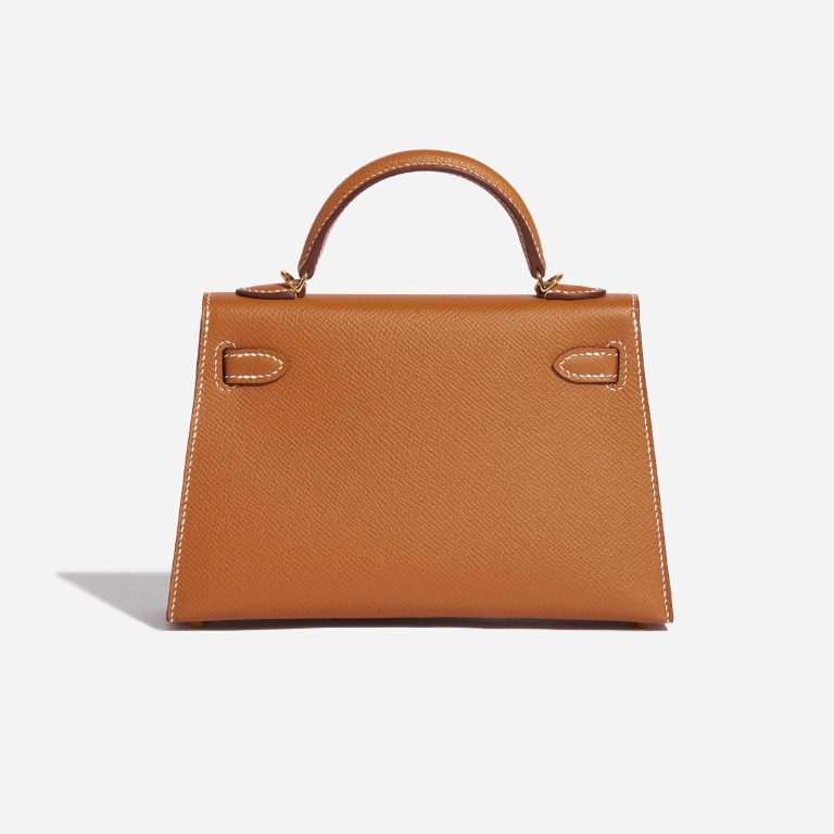TÚI Hermès Kelly Mini Epsom Gold Gold Buckle khóa trắng