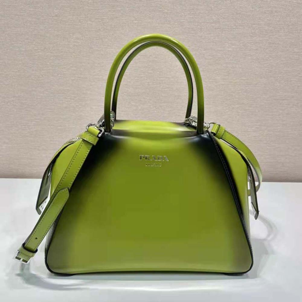 TÚI Prada Small Brushed Leather Prada Supernova Handbag-Green
