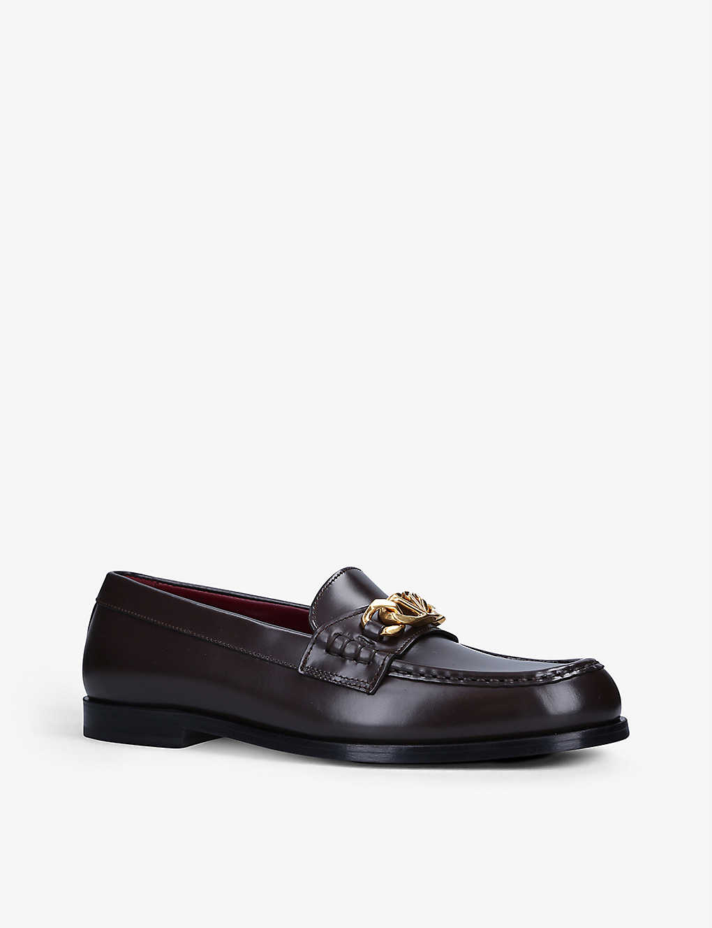 GIÀY VALENTINO GARAVANI Chainlord logo-chain leather loafers