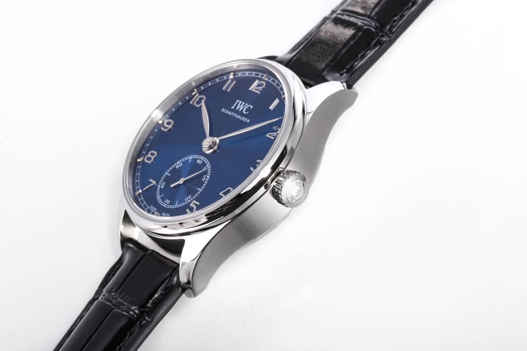 Đồng hồ IWC Stainless Steel Portugieser Automatic mặt số màu xanh blue