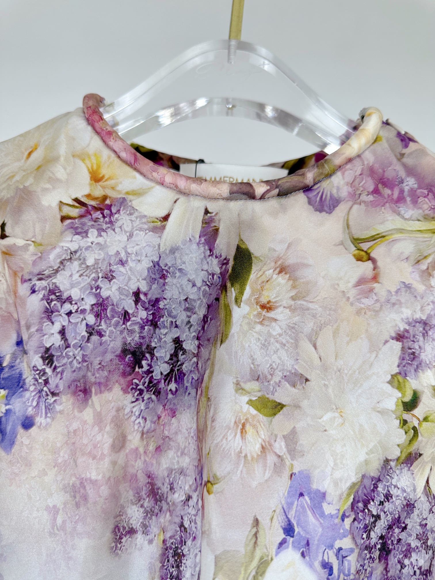 VÁY ZIMMERMANN Vintage Flower Purple Midi Dress High Classy