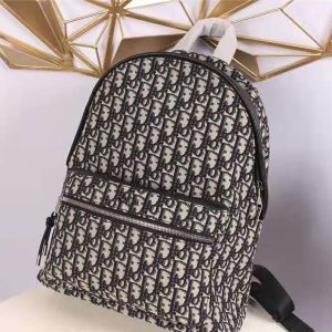 BALO Dior Rider Backpack Beige and Black Dior Oblique Jacquard