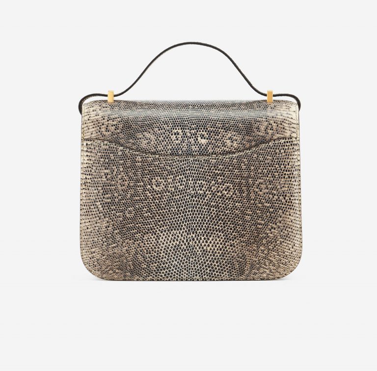 TÚI Hermès Constance 18 Mini Lizard Ombre Gold Buckle khóa vàng da thằn lằn