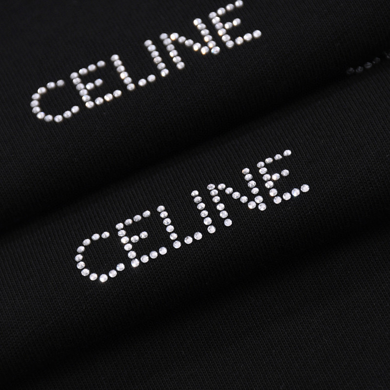 ÁO CELINE PARIS print cotton jersey T-shirt