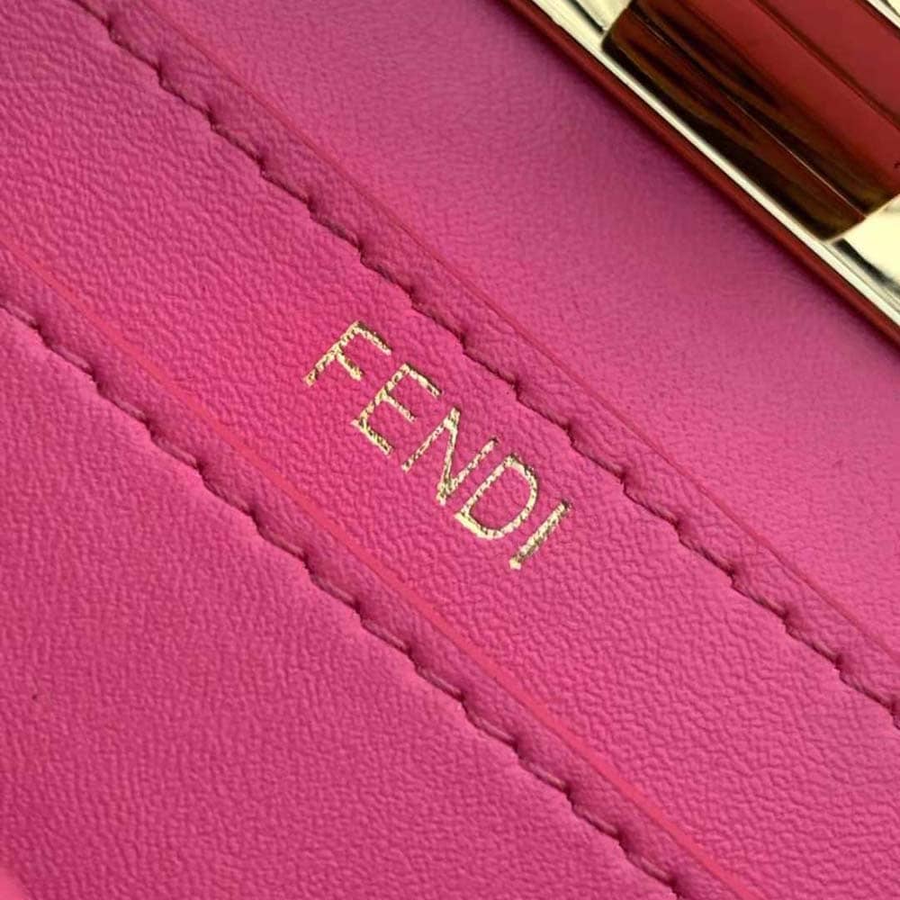 TÚI Fendi Women Peekaboo ISeeU Petite Pink Padded Calfskin Leather Bag