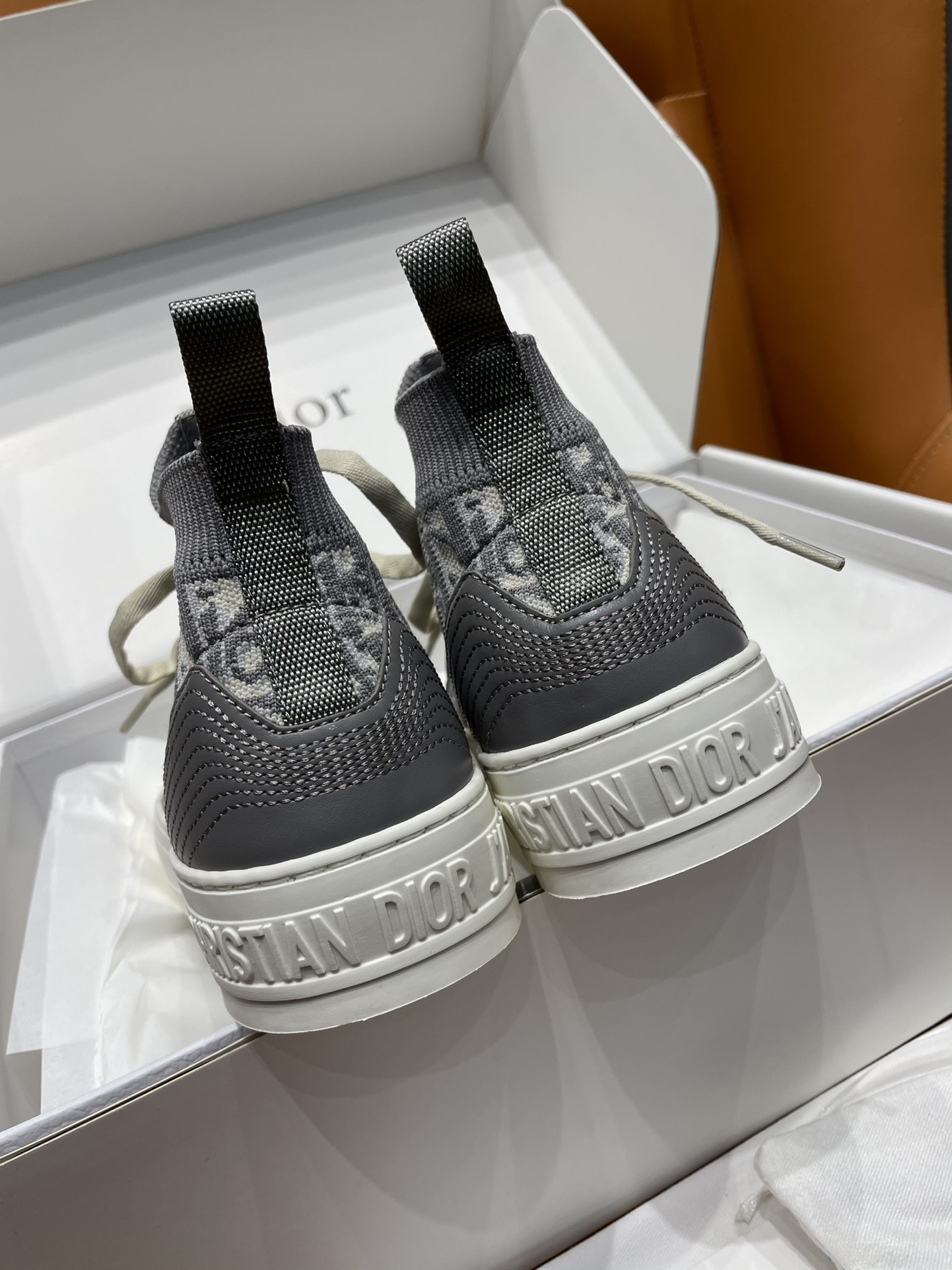 GIÀY Christian Dior Walk'N 23 Oblique High Top Grey