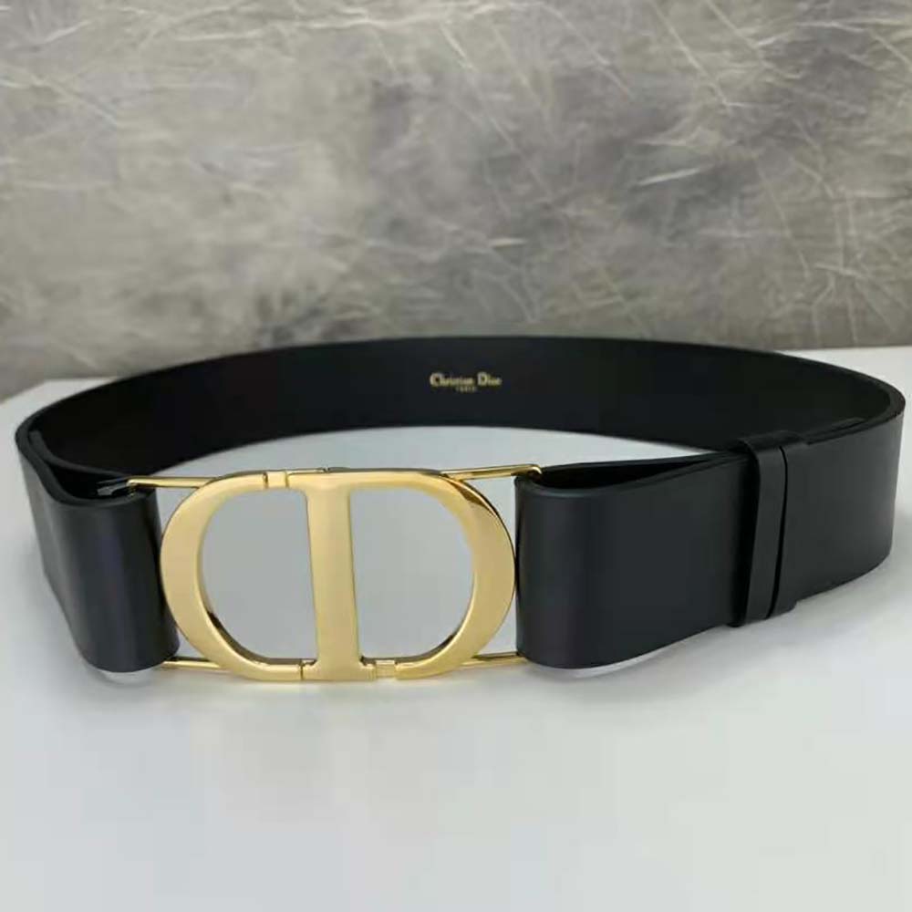 DÂY LƯNG Dior 30 Belt Black Smooth Calfskin 40 MM