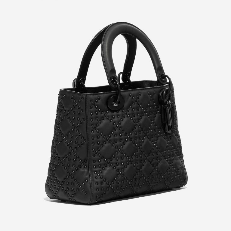 TÚI DIOR Lady Medium Lamb So Black