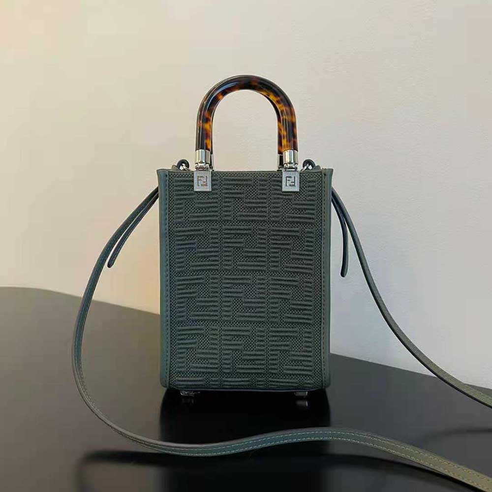 TÚI Fendi Mini Sunshine Shopper FF Fabric Mini-Bag