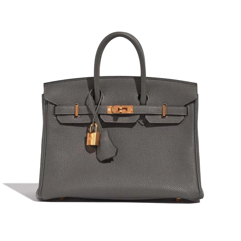 TÚI Hermès Birkin 25 Togo Gris Meyer