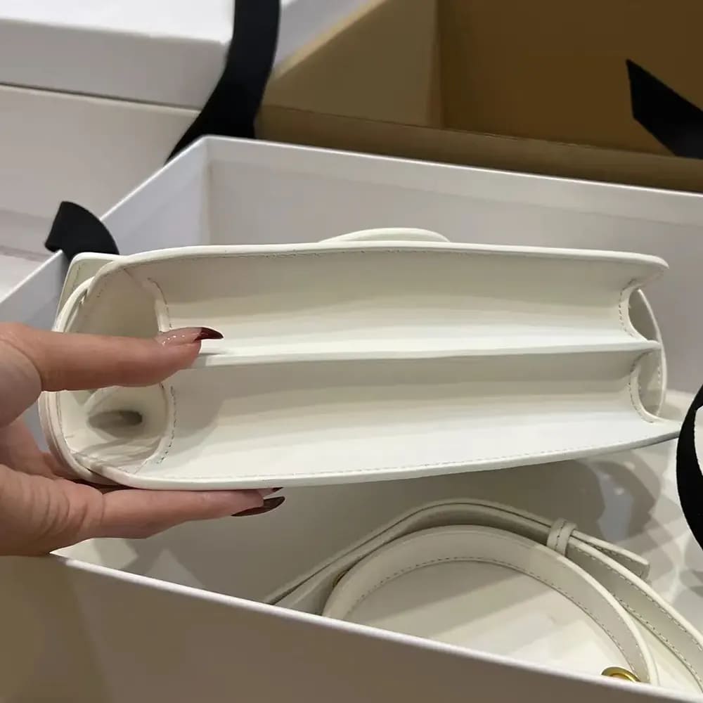 TÚI BALMAIN Women Smooth Leather B-Buzz 24 Bag-Black