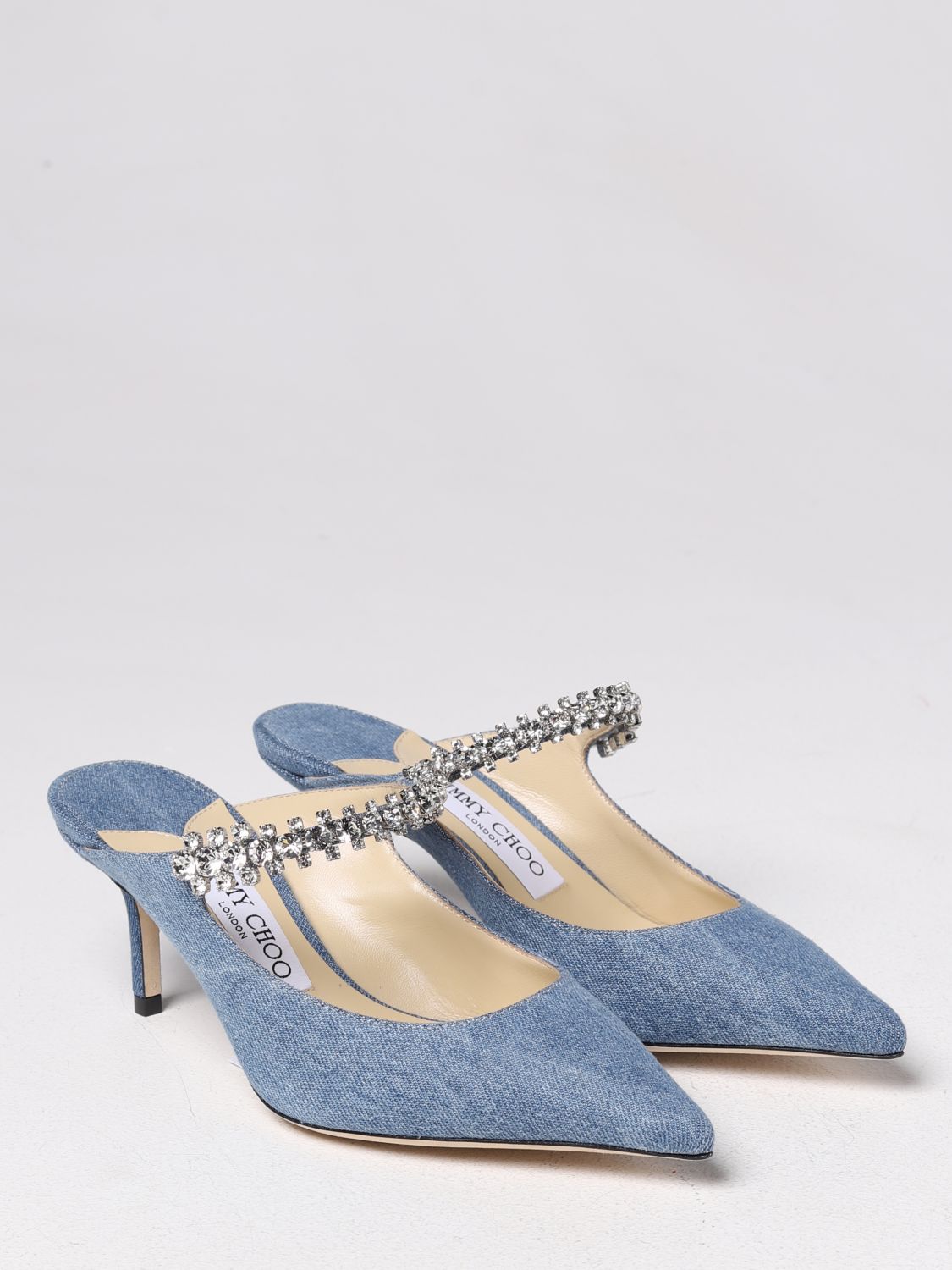 GIÀY JIMMY CHOO Blue high heel shoes